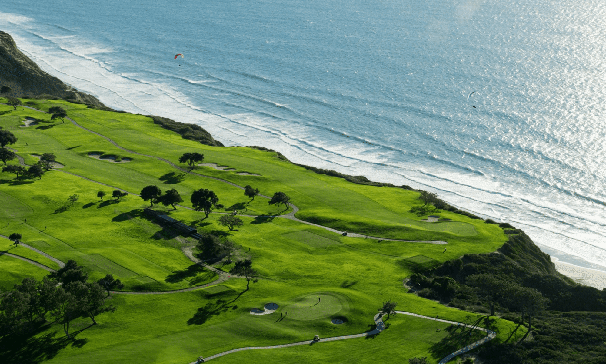Torrey Pines South Golf Course hole 4 drone picture